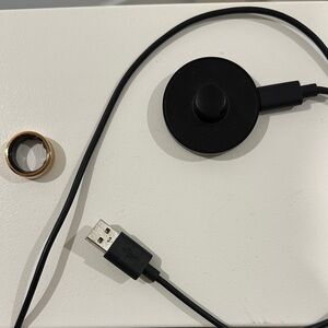 SOLD - Oura Gold Ring with Black Charger - Gen 3